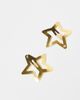 DesignB London DesignB London pack of 6 star hair snap clips in gold - 3