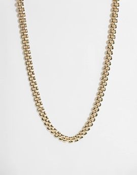 DesignB London DesignB London panther link chain necklace in gold
