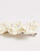 DesignB London DesignB London pearl flower barette hair clip in white - 2