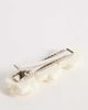 DesignB London DesignB London pearl flower barette hair clip in white - 3