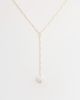 DesignB London DesignB London pearl lariat necklace in gold - 1