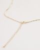 DesignB London DesignB London pearl lariat necklace in gold - 3