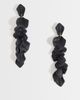 DesignB London DesignB London petals drop earrings in black-GOLD - 1