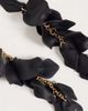 DesignB London DesignB London petals drop earrings in black-GOLD - 4