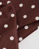 DesignB London DesignB London polka dot stretched headband in brown and white-Multi - 3