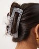 DesignB London DesignB London regular hair claw in white lace print - 3