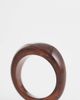 DesignB London DesignB London resin ring in dark brown - 2