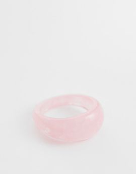 DesignB London DesignB London resin ring in pink