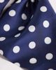 DesignB London DesignB London scarf hair scrunchie in polka dot print-Navy - 3