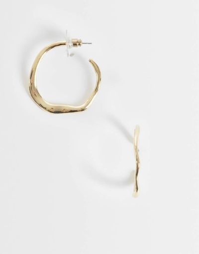 DesignB London DesignB London sculpted hoop earrings in gold