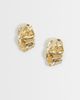 DesignB London DesignB London sculpted stud earrings in gold - 1