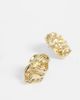DesignB London DesignB London sculpted stud earrings in gold - 3