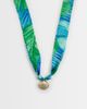 DesignB London DesignB London shell charm scarf necklace in blue and gold tone - 1