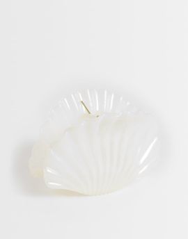 DesignB London DesignB London shell hair claw clip in pearl-White
