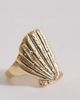 DesignB London DesignB London shell ring in gold - 3