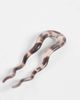DesignB London DesignB London small french hair pin in gray tortoise - 3