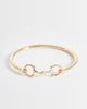 DesignB London DesignB London snaffle bangle in gold - 1