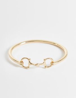 DesignB London DesignB London snaffle bangle in gold