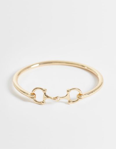 DesignB London DesignB London snaffle bangle in gold