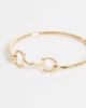 DesignB London DesignB London snaffle bangle in gold - 2