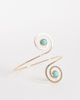 DesignB London DesignB London spiral arm cuff with turquoise stone in gold - 1