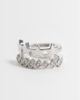 DesignB London DesignB London star & crystal ear cuff in silver - 1