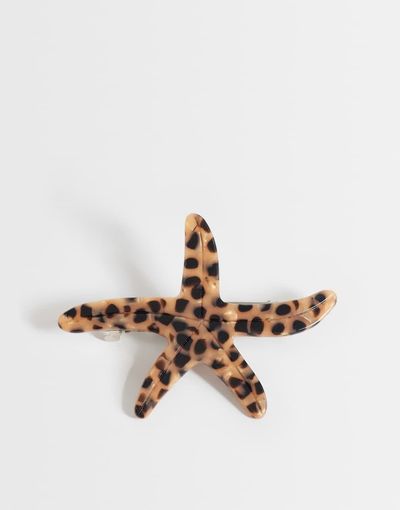 DesignB London DesignB London starfish barette clip in tort-Brown