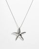 DesignB London DesignB London starfish pendant necklace in silver - 1