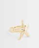 DesignB London DesignB London starfish ring in gold - 1