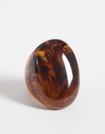 DesignB London DesignB London statement brown resin ring