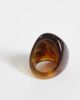 DesignB London DesignB London statement brown resin ring - 2
