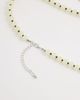 DesignB London DesignB London statement flower pendant beaded necklace in neutral and silver - 3