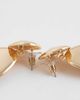 DesignB London DesignB London statement molten drop earrings in gold tone - 4