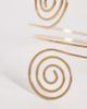DesignB London DesignB London statement spiral arm cuff in gold - 2