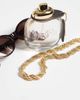 DesignB London DesignB London statement twisted rope chain necklace in gold - 2