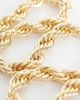 DesignB London DesignB London statement twisted rope chain necklace in gold - 4