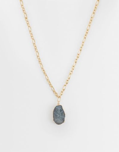 DesignB London DesignB London stone necklace in gold