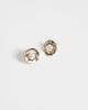 DesignB London DesignB London stud earrings with pearl detail in gold - 1