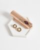 DesignB London DesignB London stud earrings with pearl detail in gold - 4