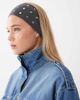 DesignB London DesignB London studded stretchy headband in gray - 3