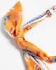 DesignB London DesignB London summer and flower charm scarf necklace in orange and gold - 3