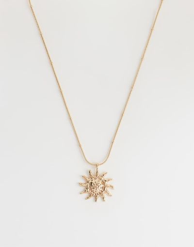 DesignB London DesignB London sun pendant necklace in gold tone