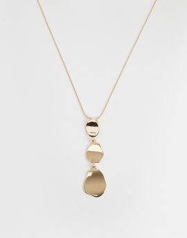 DesignB London DesignB London triple pendant chain necklace in gold