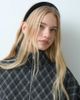 DesignB London DesignB London velvet alice headband in black - 3