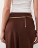 DesignB London DesignB London vintage inspired coin chain belt in gold - 3