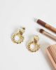 DesignB London DesignB London vintage inspired doorknocker earrings in gold - 2