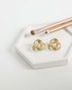 DesignB London DesignB London vintage inspired knot earrings in gold - 2