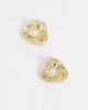 DesignB London DesignB London vintage inspired knot earrings in gold - 4