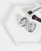 DesignB London DesignB London vintage inspired knot stud earrings in silver - 2