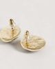 DesignB London DesignB London vintage style resin stud earrings in navy-GOLD - 3